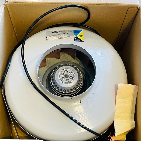 Can Fan RS6HO NJB 6" Inline Fan 392 CFM - Picture 5 of 13